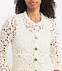 White Crocheted Cardigan