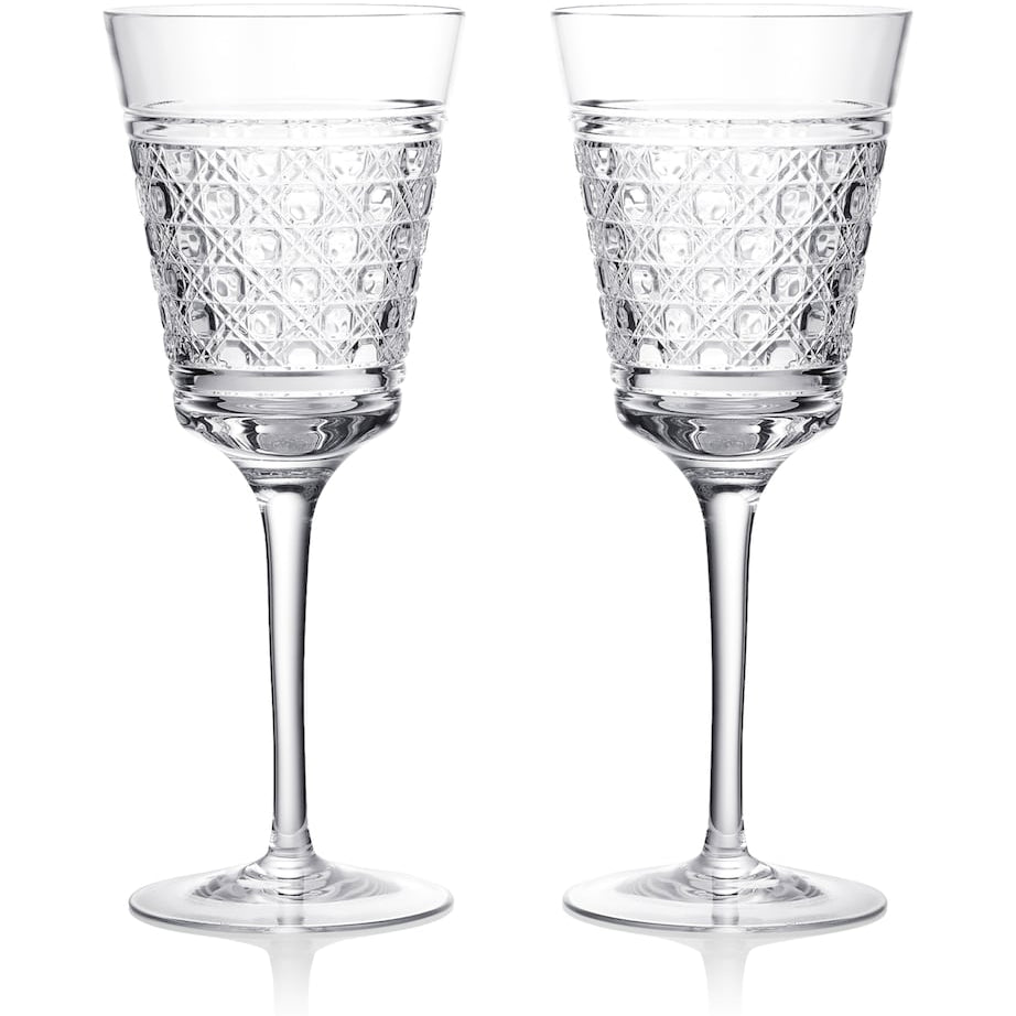 Set of 2 Crystal Red Wine Goblets (384ml)