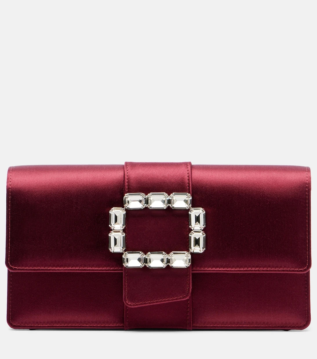 Manolo Blahnik - Maycapjou embellished satin clutch
