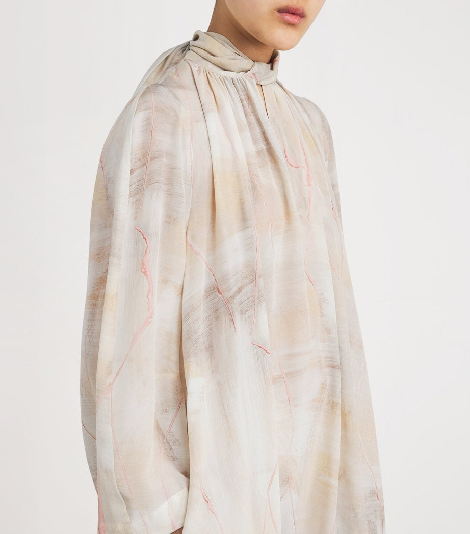 Fabiana Filippi Multi Silk Maxi Dress