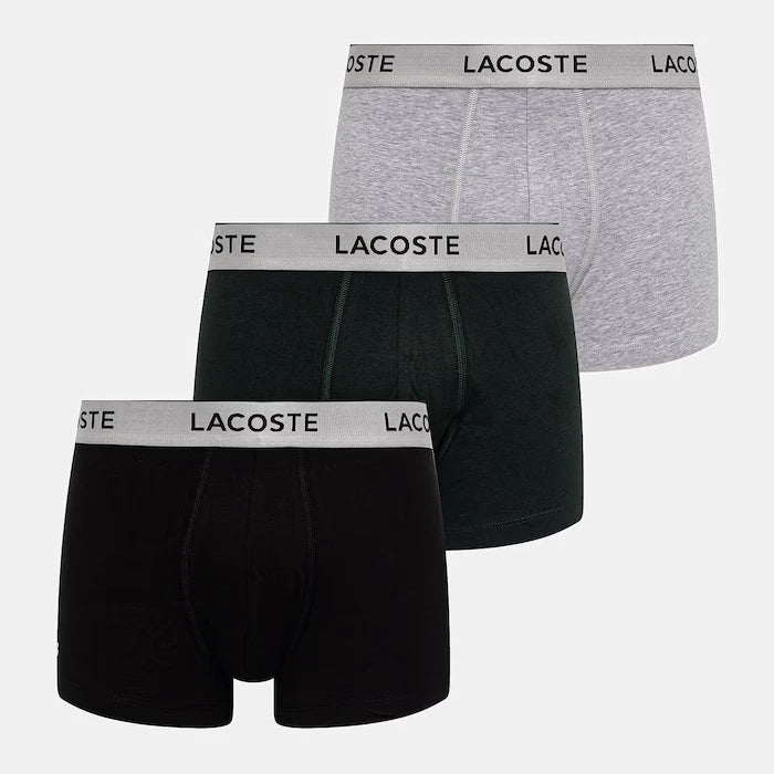 Lacoste Erkek Dar Kesim Pamuklu Boxer 3'lü