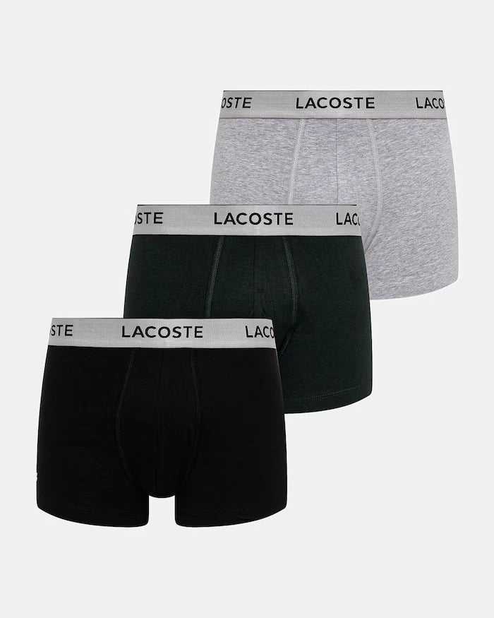 Lacoste Erkek Dar Kesim Pamuklu Boxer 3'lü