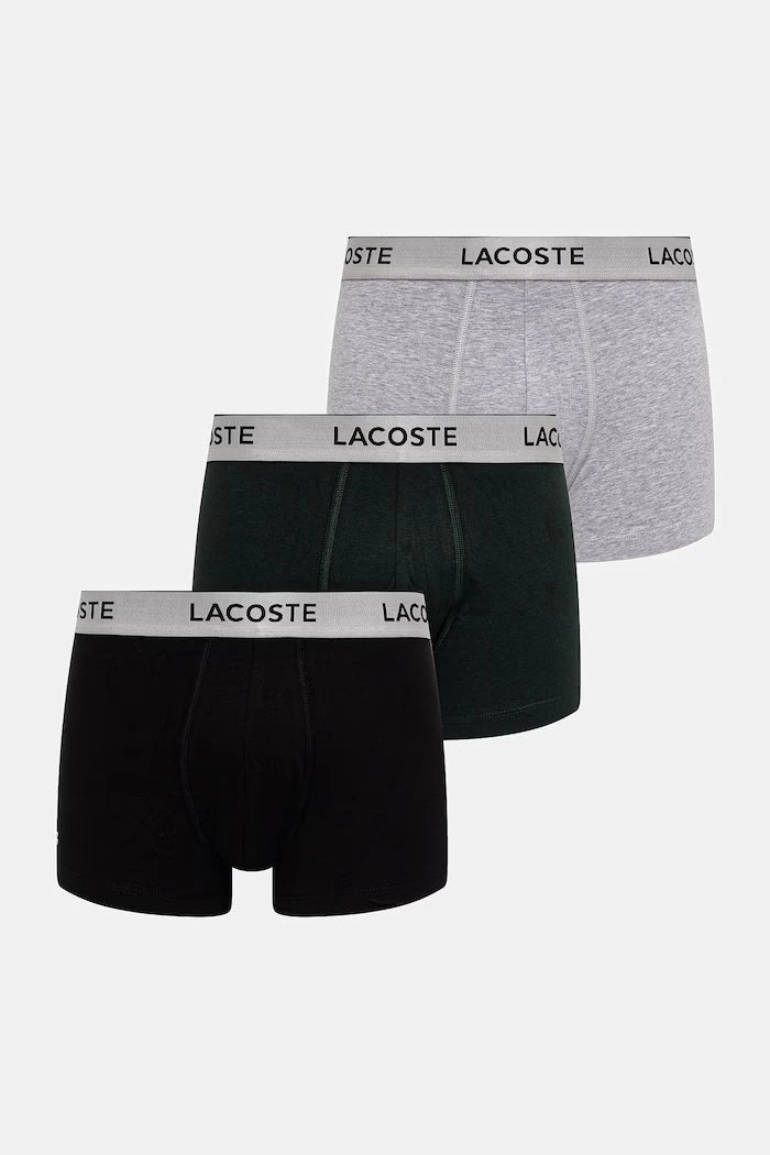Lacoste Erkek Dar Kesim Pamuklu Boxer 3'lü