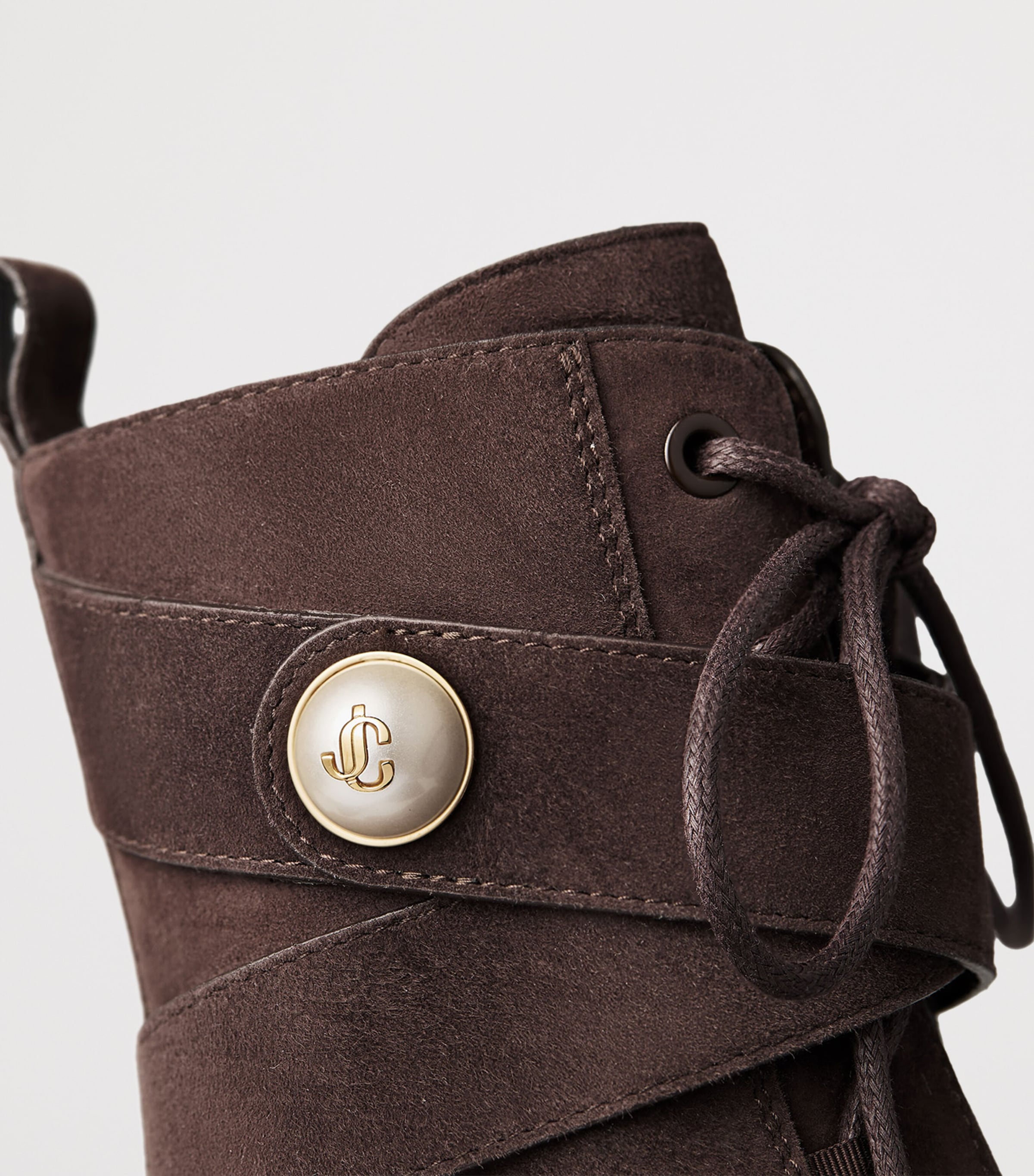 Brown Noemi 45 Suede Biker Boots