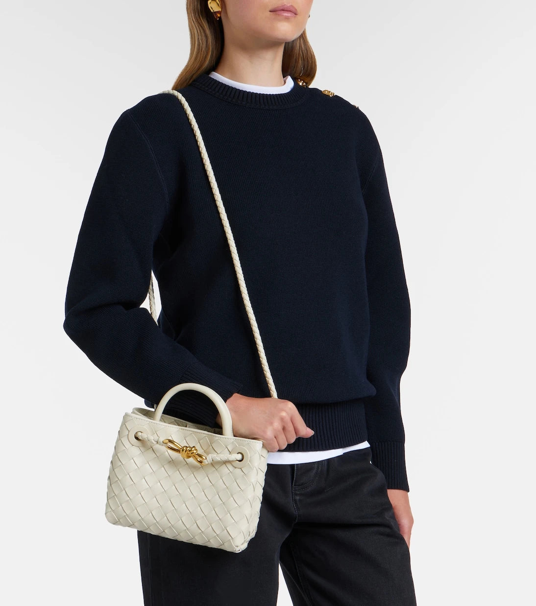 Bottega Veneta - Andiamo Mini leather top-handle bag