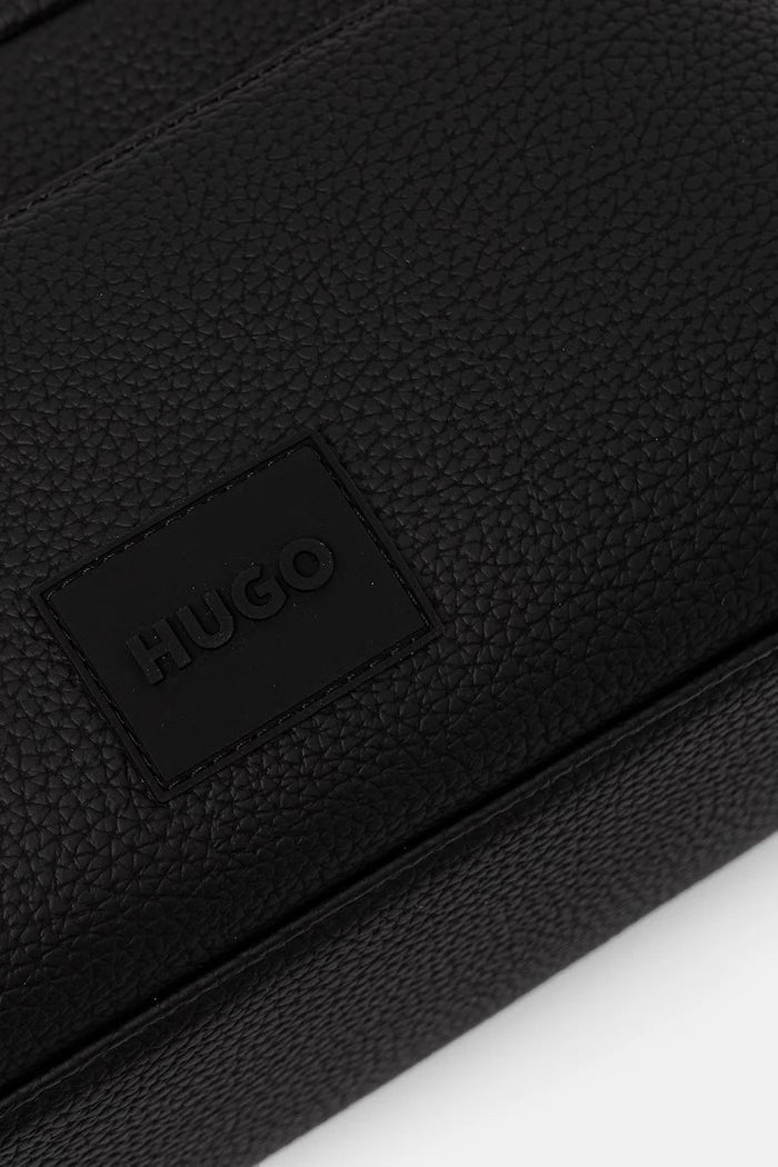 HUGO erkek suni deri kozmetik çantası Ethon 2.0HI_Washbag