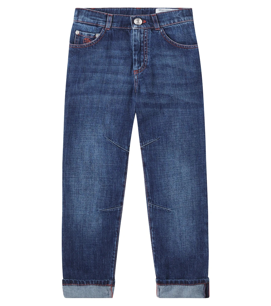 Brunello Cucinelli Kids - Mid-rise straight jeans