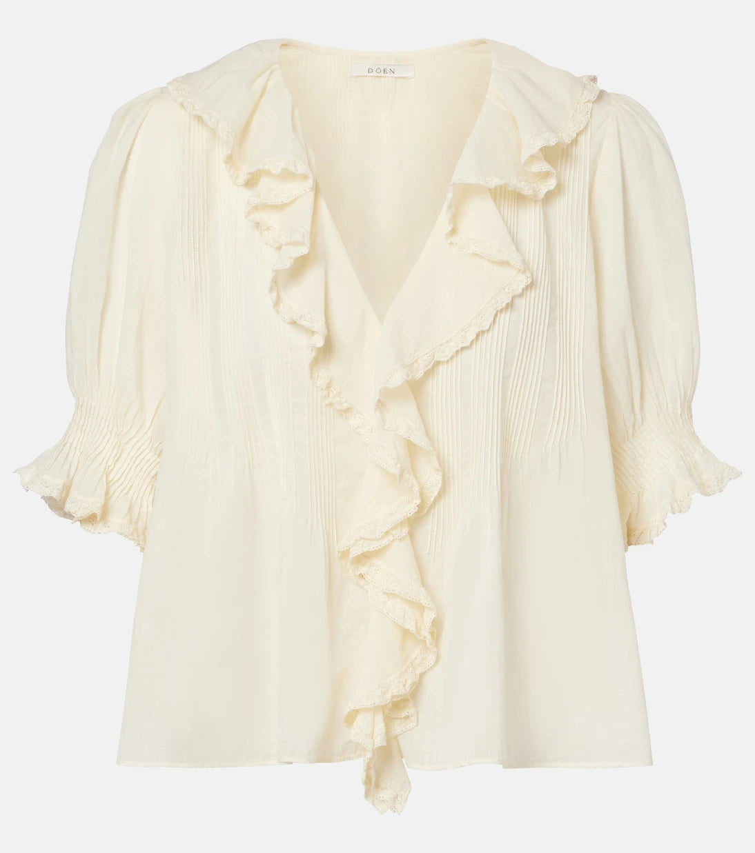 Dôen - Henri ruffled cotton blouse