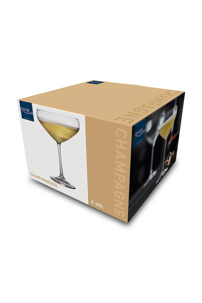 Lyngby Glas kristal cam şampanya kadehi seti 340 ml
