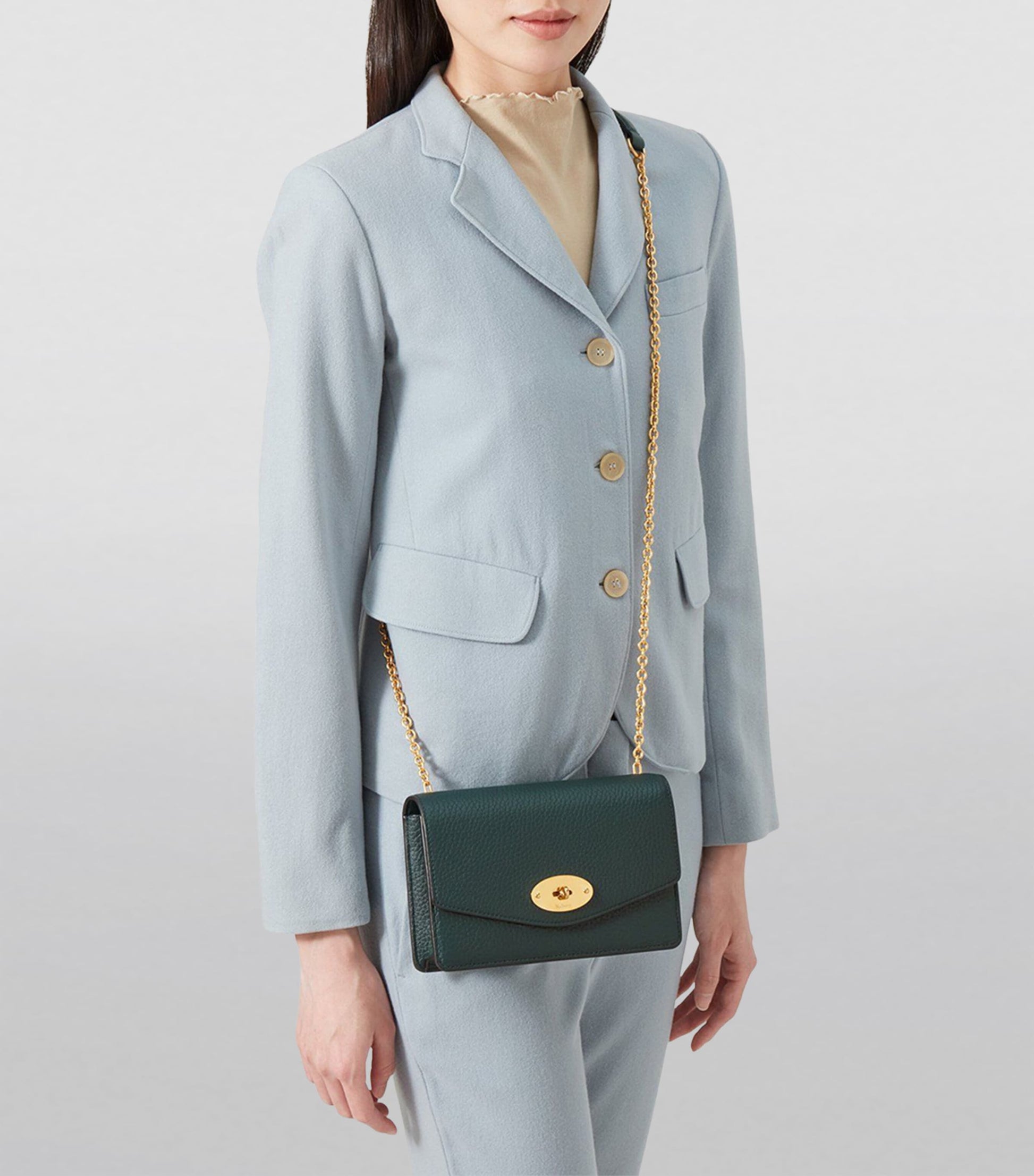 Mulberry Green Small Darley Cross-Body Bag