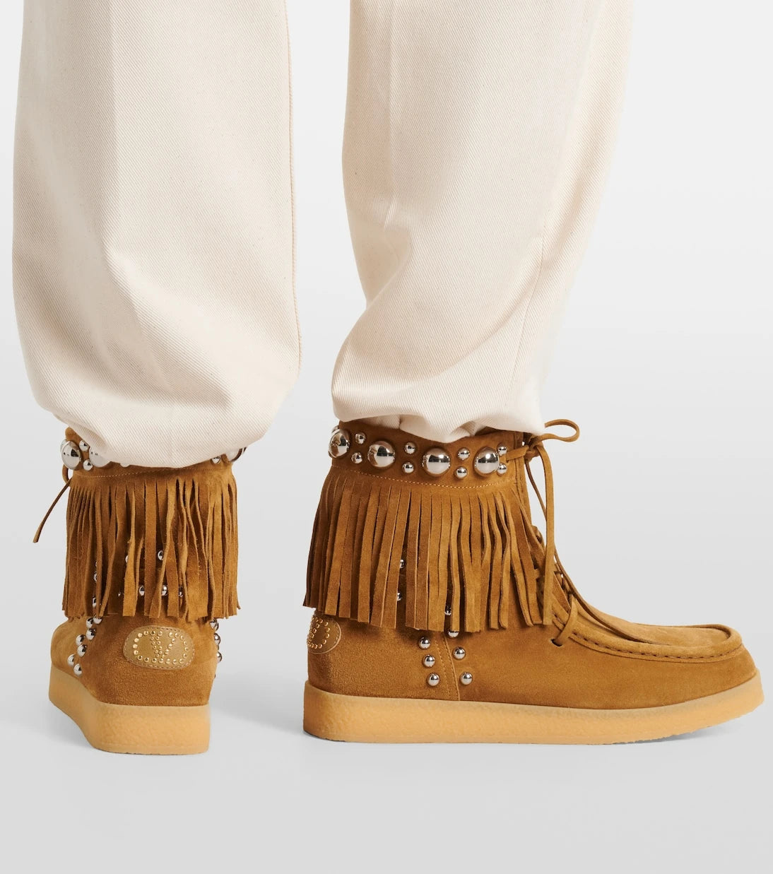 Valentino Garavani - Nellcôte studded suede ankle boots