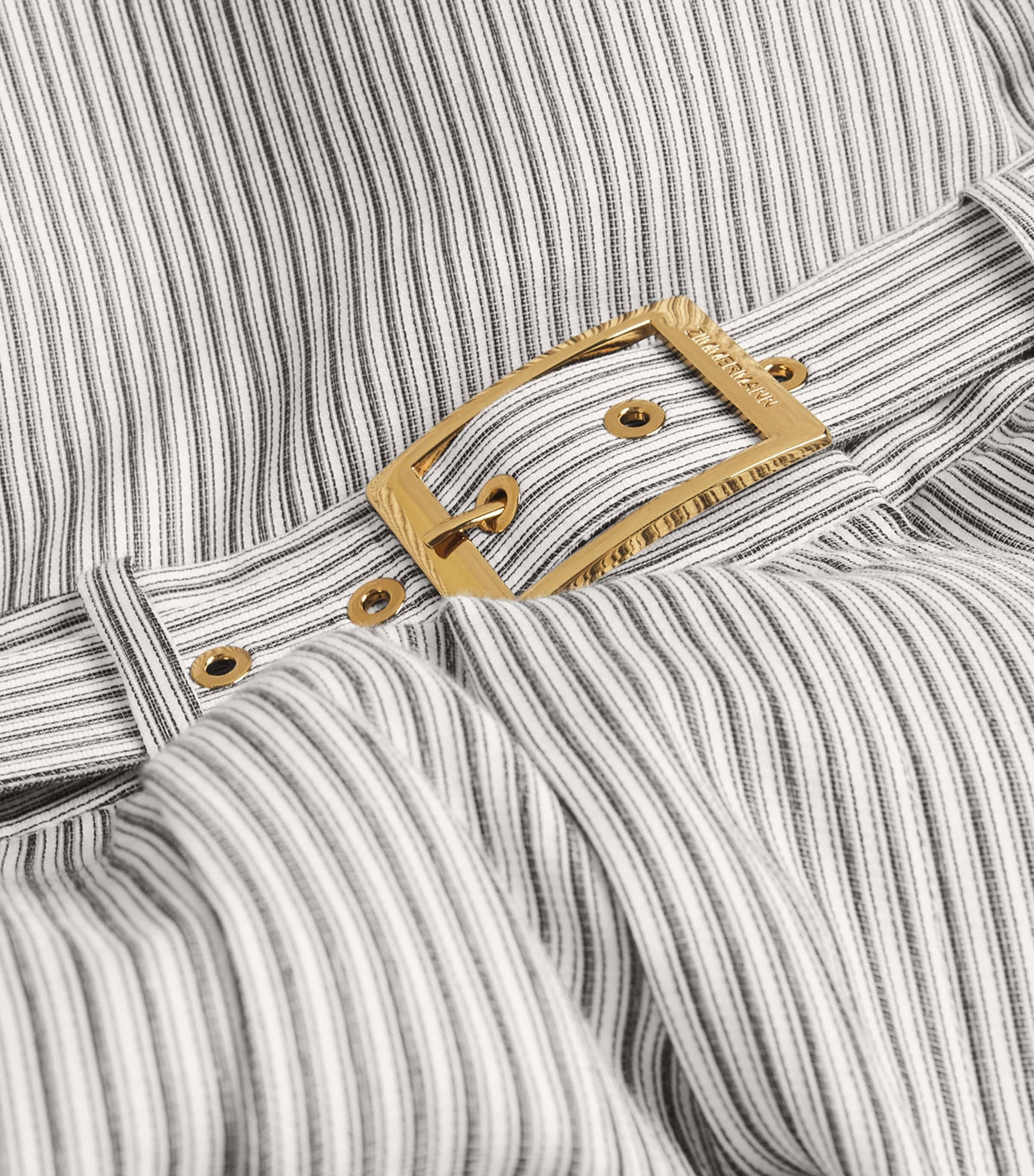 Zimmermann Multi Cotton-Silk Hypnotic Wide-Leg Trousers