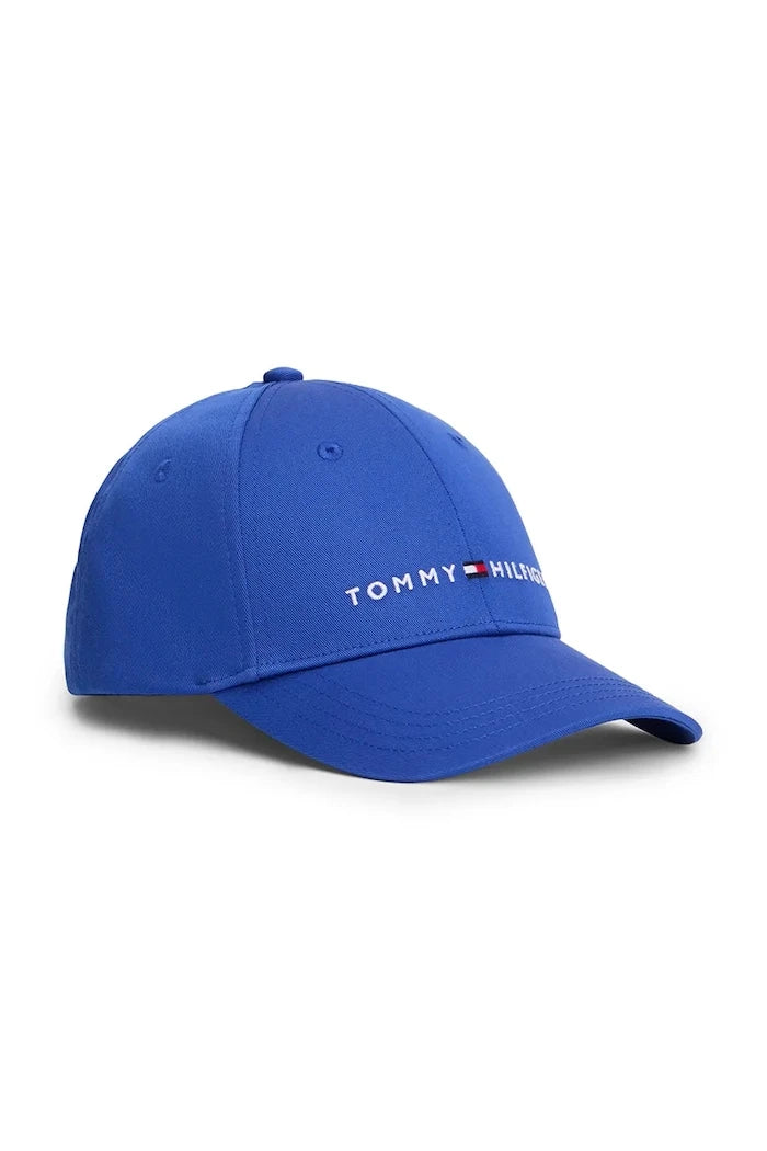 Памучна шапка с козирка Tommy Hilfiger