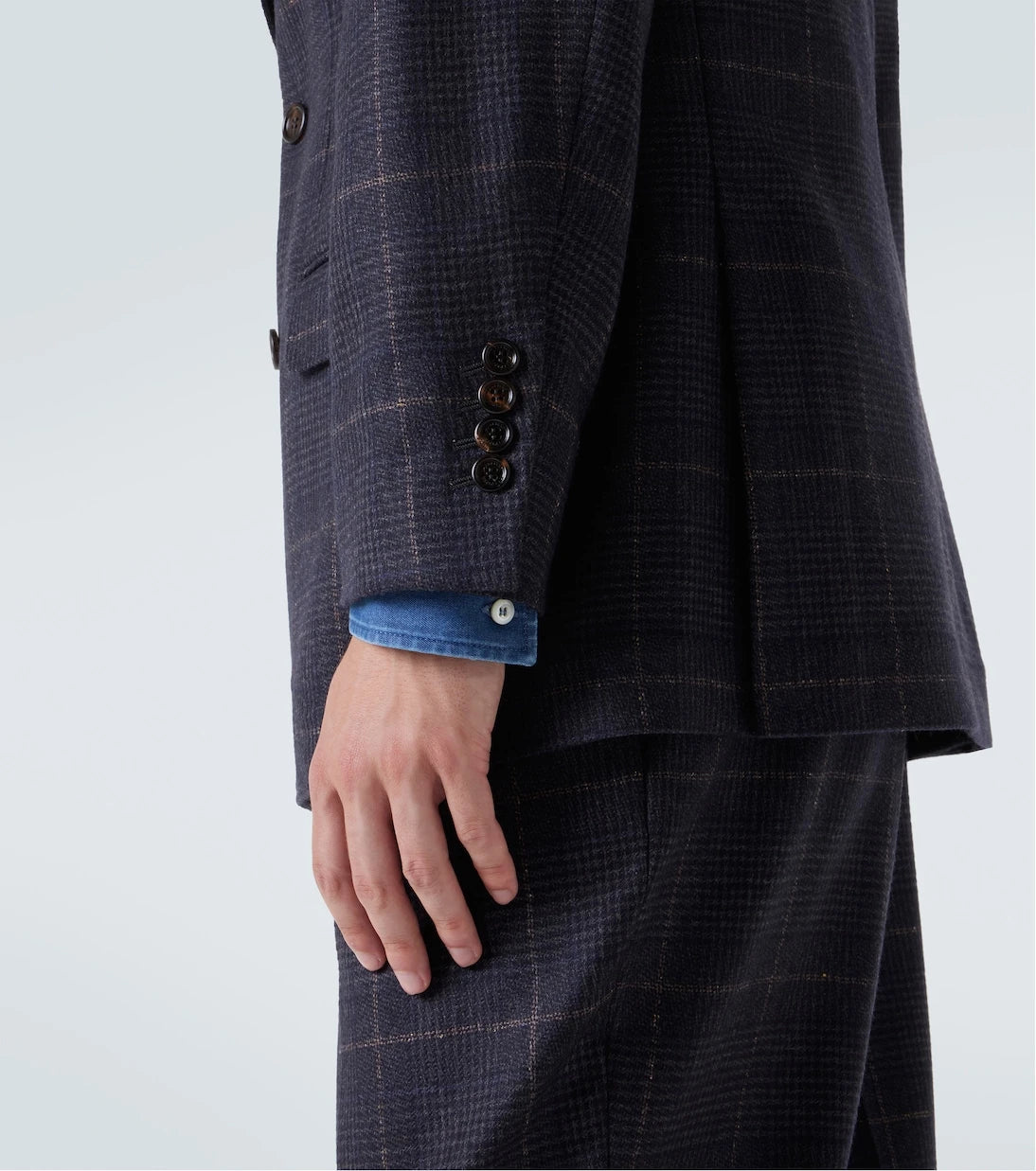 Brunello Cucinelli - Checked cashmere and wool suit