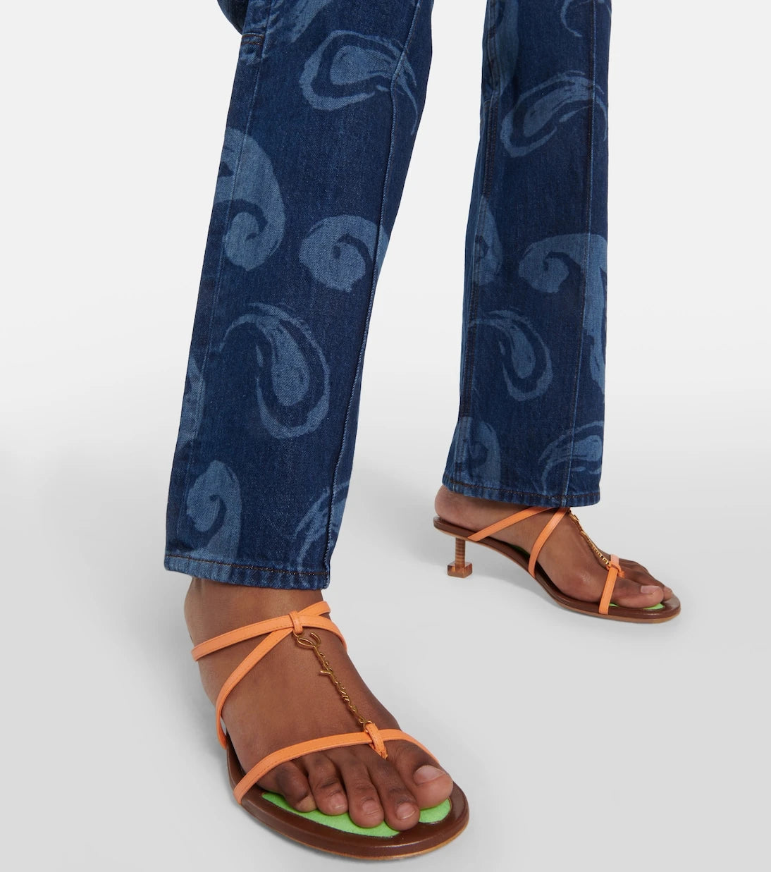 Jacquemus - Les Sandales Basses Pralu leather sandals