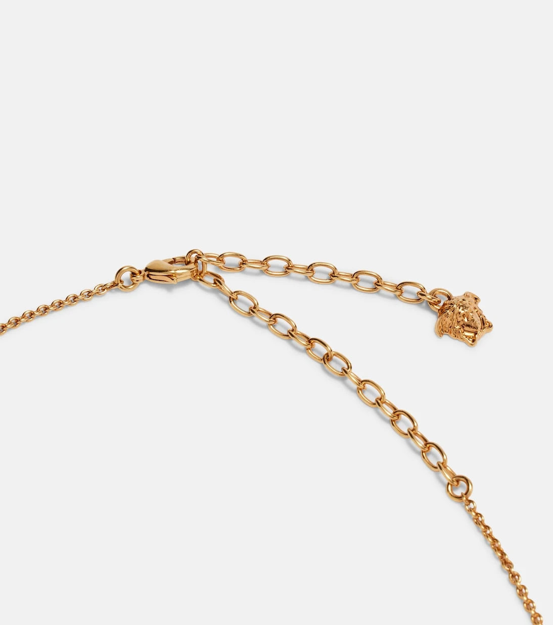 Versace - Medusa crystal-embellished charm necklace