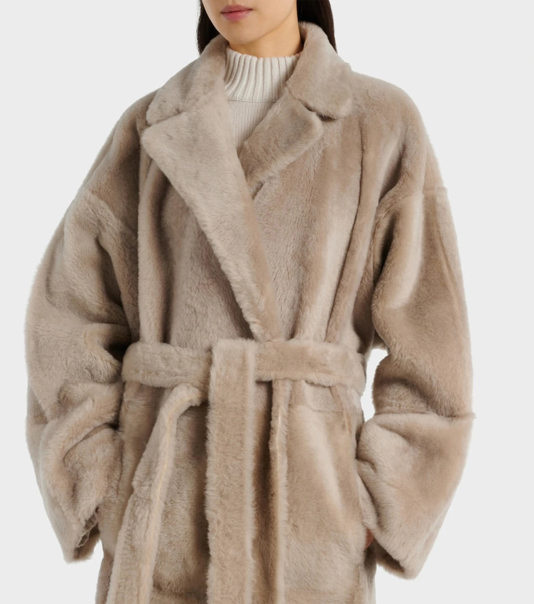 Brunello Cucinelli - Reversible shearling and leather coat