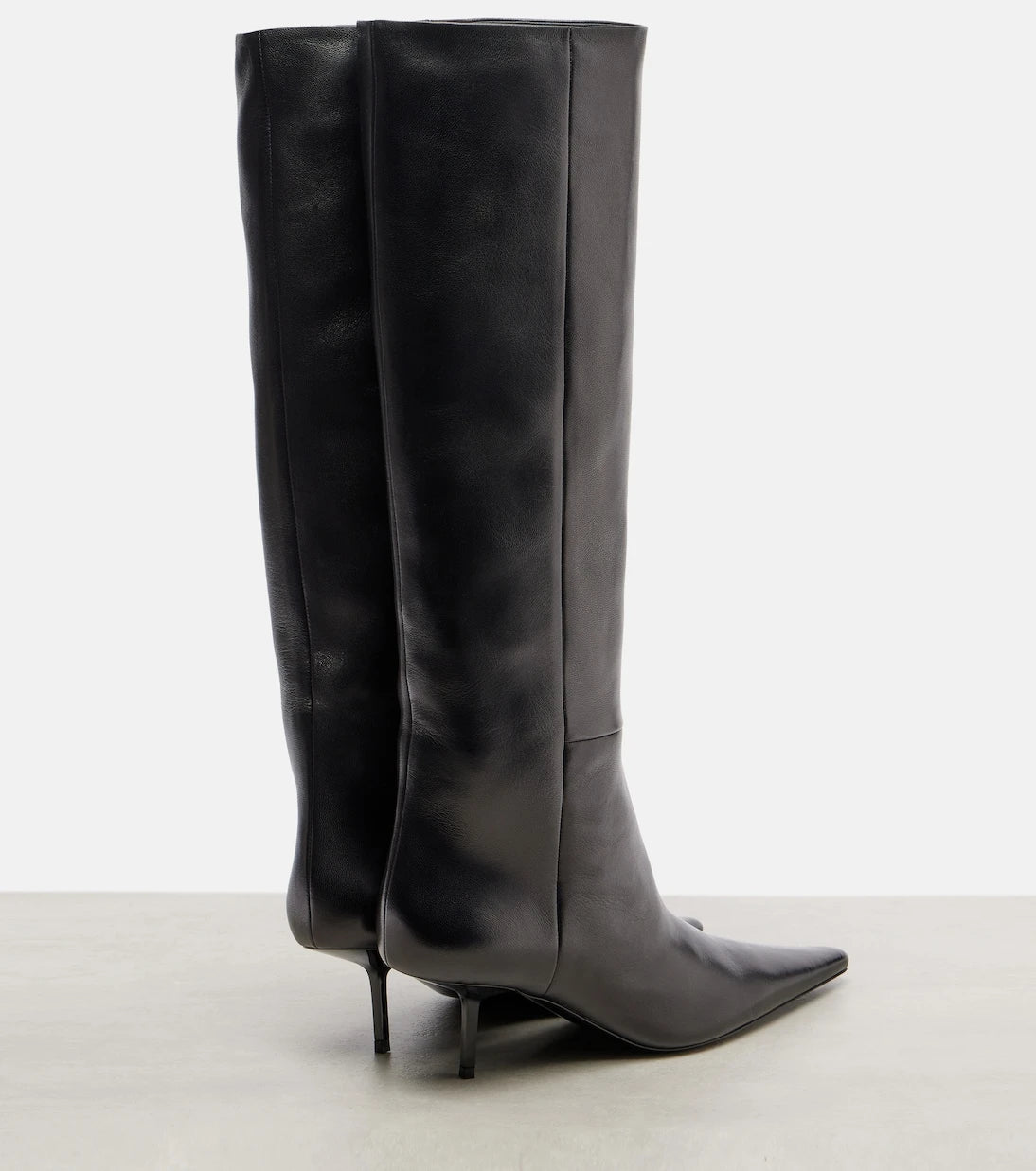 Saint Laurent - Victoire 55 leather knee-high boots