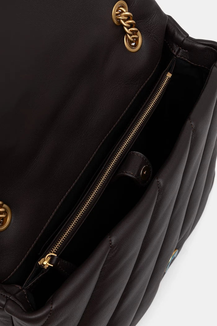 Pinko kadın deri crossbody çanta