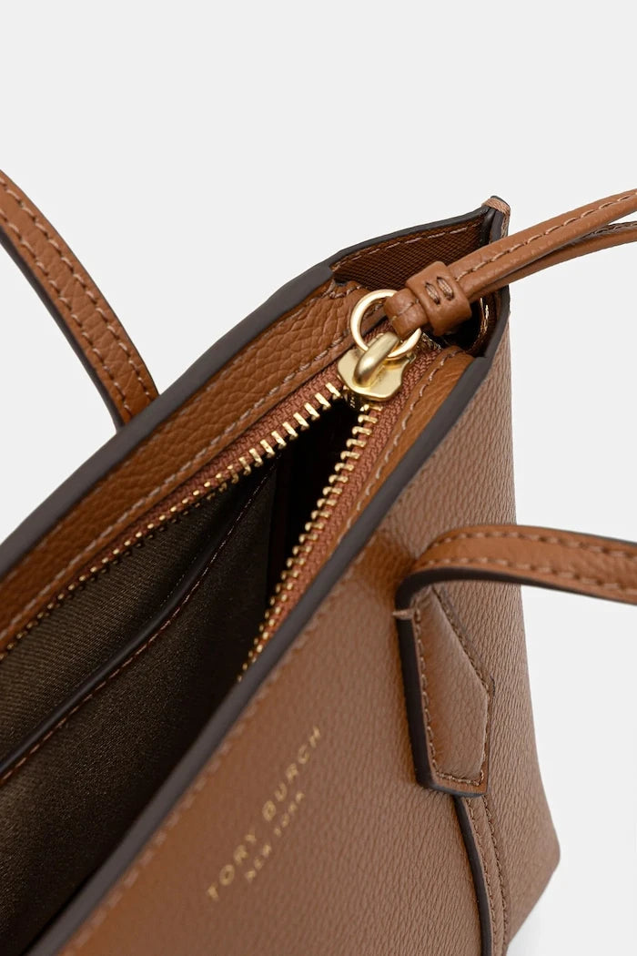 Кожена чанта Tory Burch Perry Mini Tote