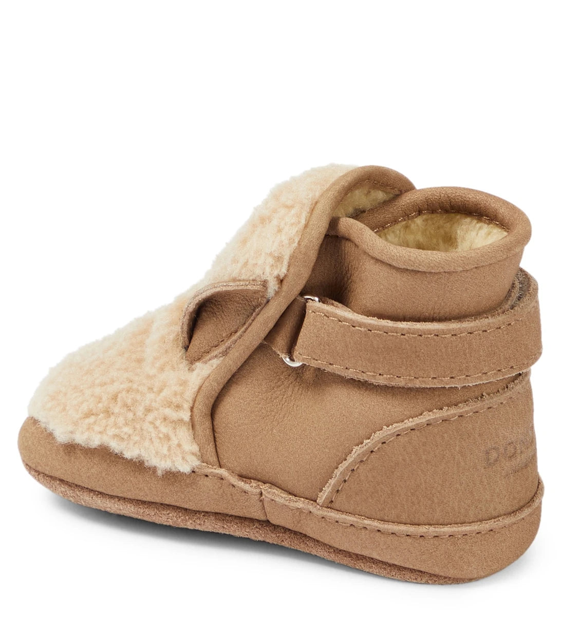 Donsje - Baby Richy teddy-trimmed leather booties