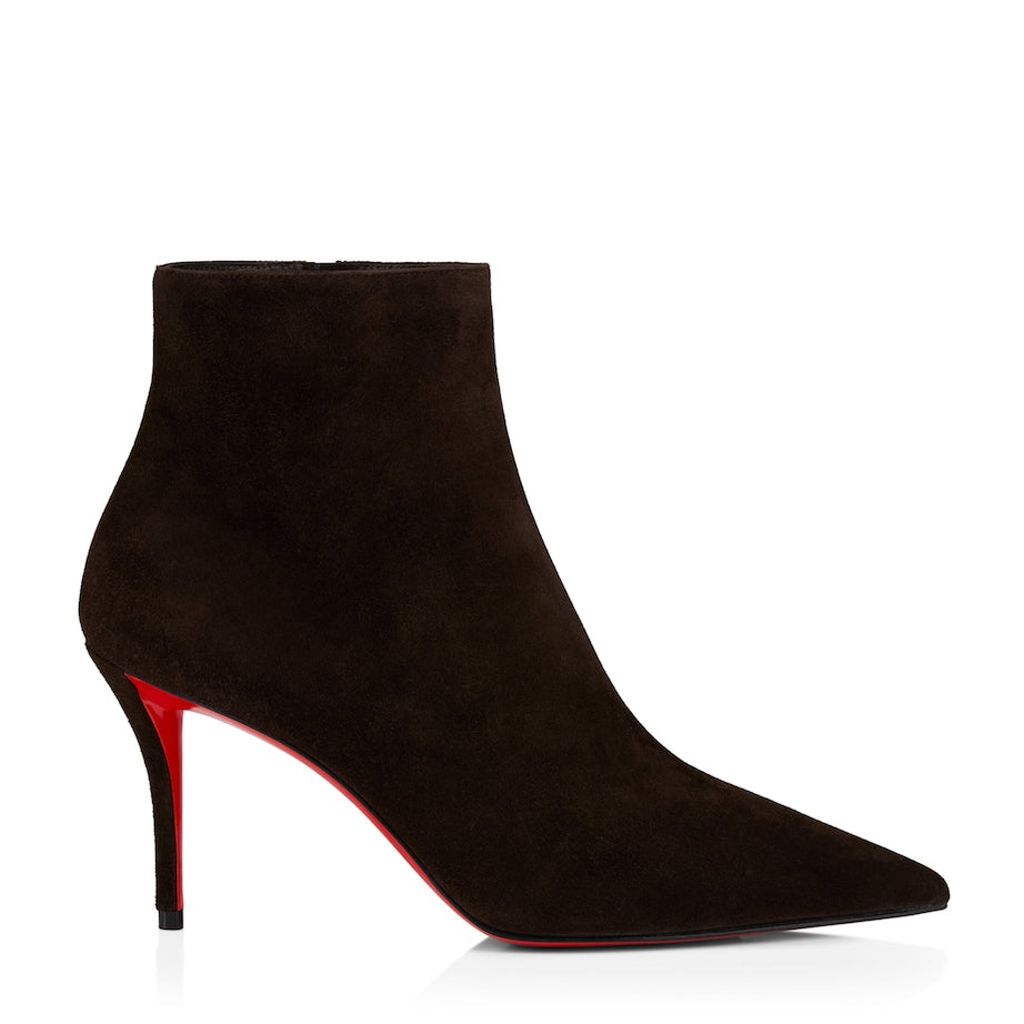 Christian Louboutin Red Miss Z Suede Ankle Boots 80