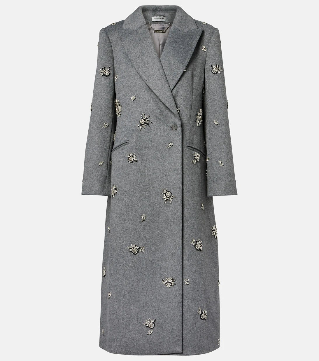 Simkhai - Gianni embellished wool-blend coat