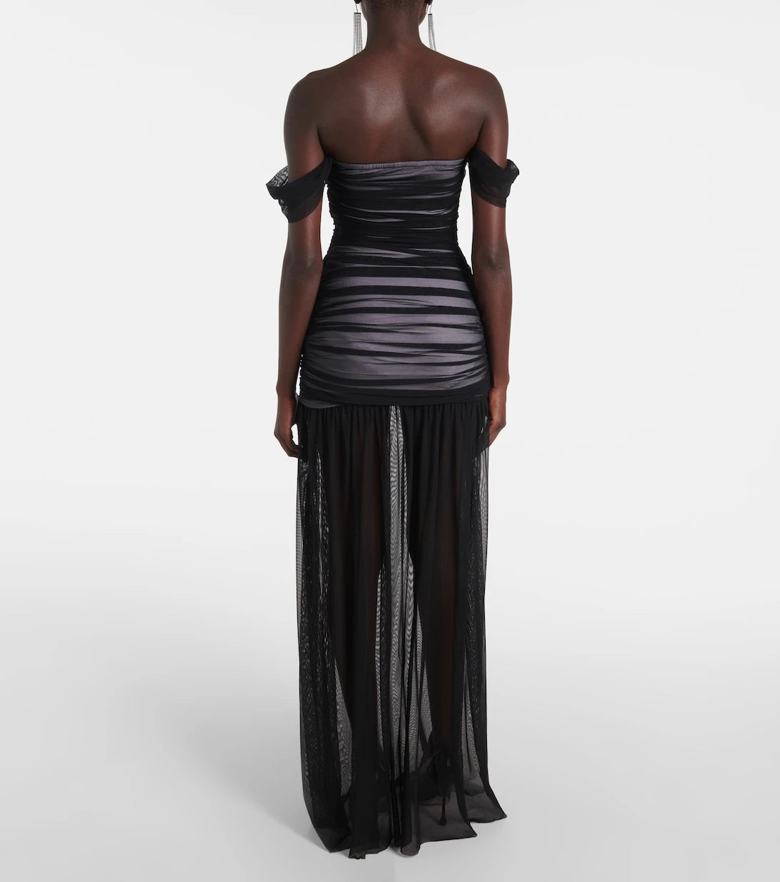 Norma Kamali - Walter Pickleball off-shoulder gown