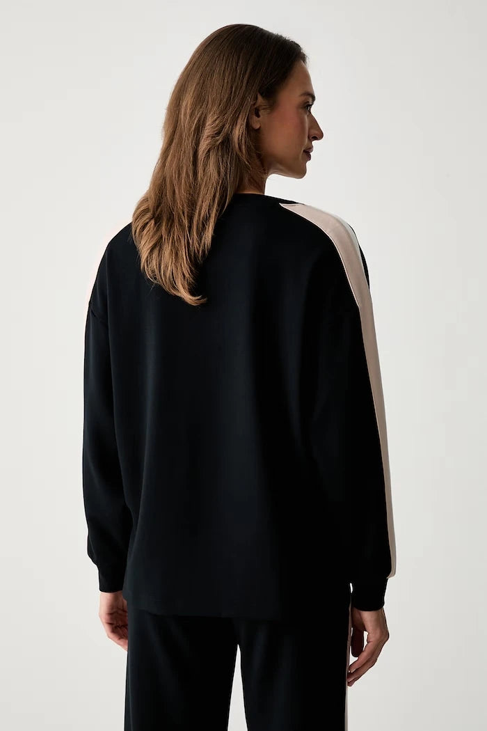 BOSS modal kumaşlı kadın ev tipi sweatshirt TONE_Sweatshirt