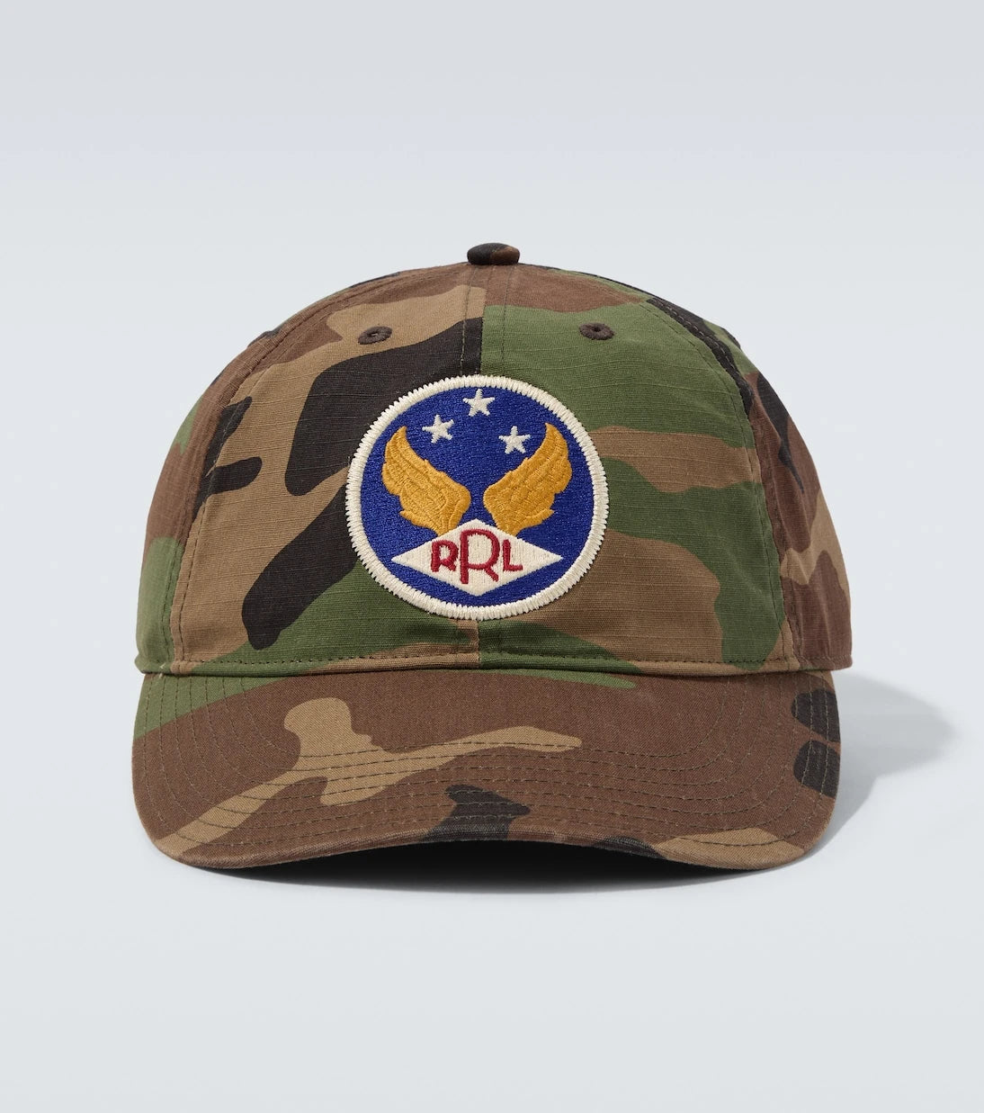 RRL - Logo camouflage cotton baseball cap
