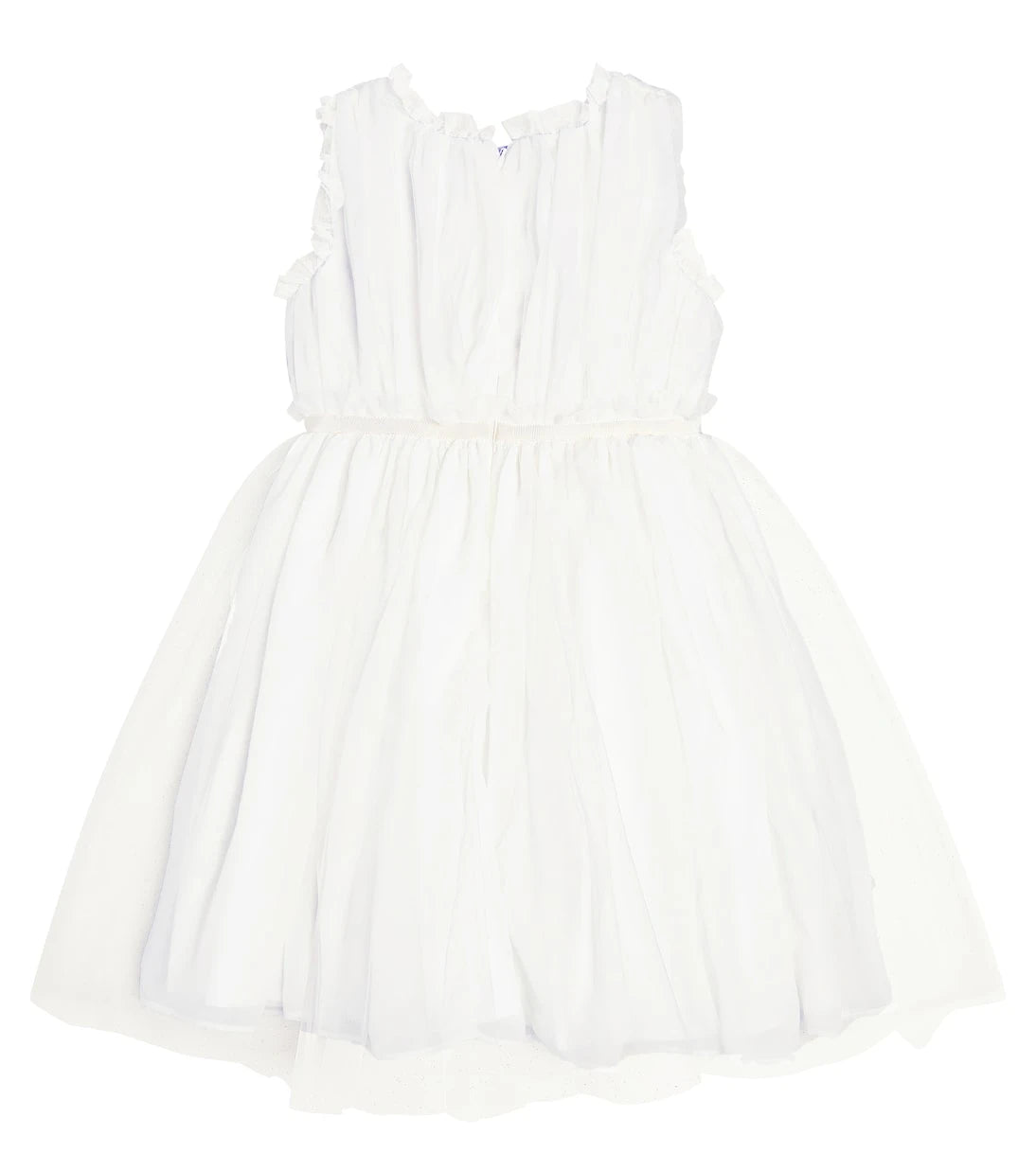 Patachou - Floral-appliqué tulle dress