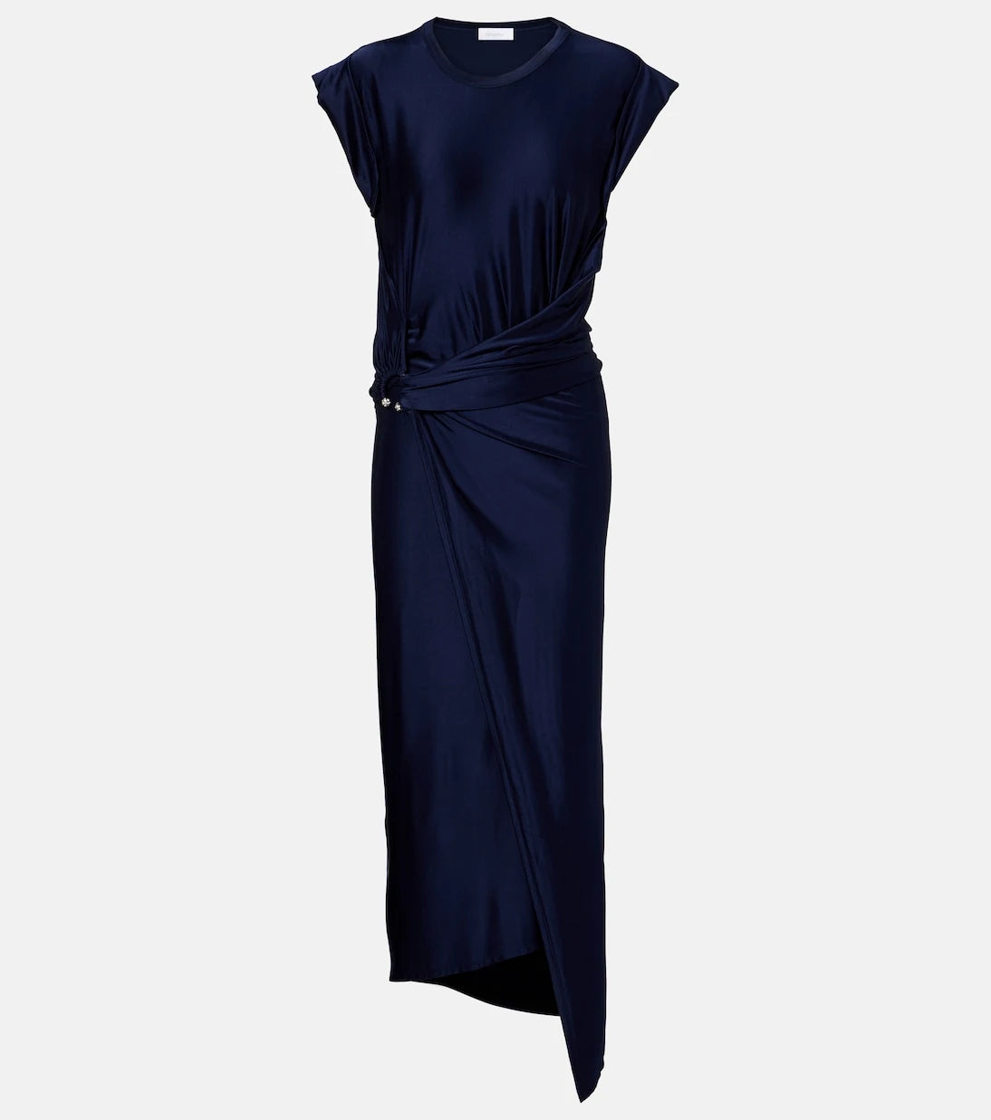Rabanne - Draped jersey maxi dress