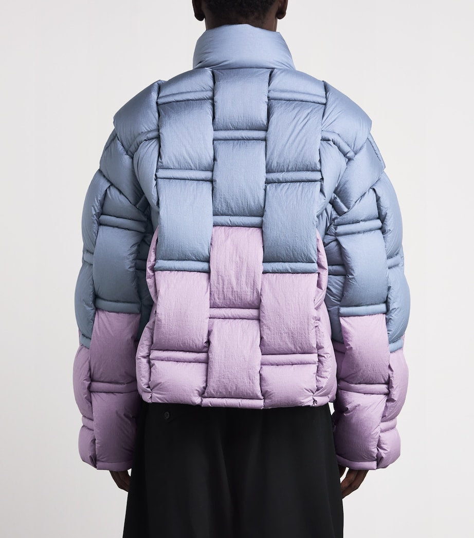 Raxxy Pink 3D Down-Filled Puffer Jacket
