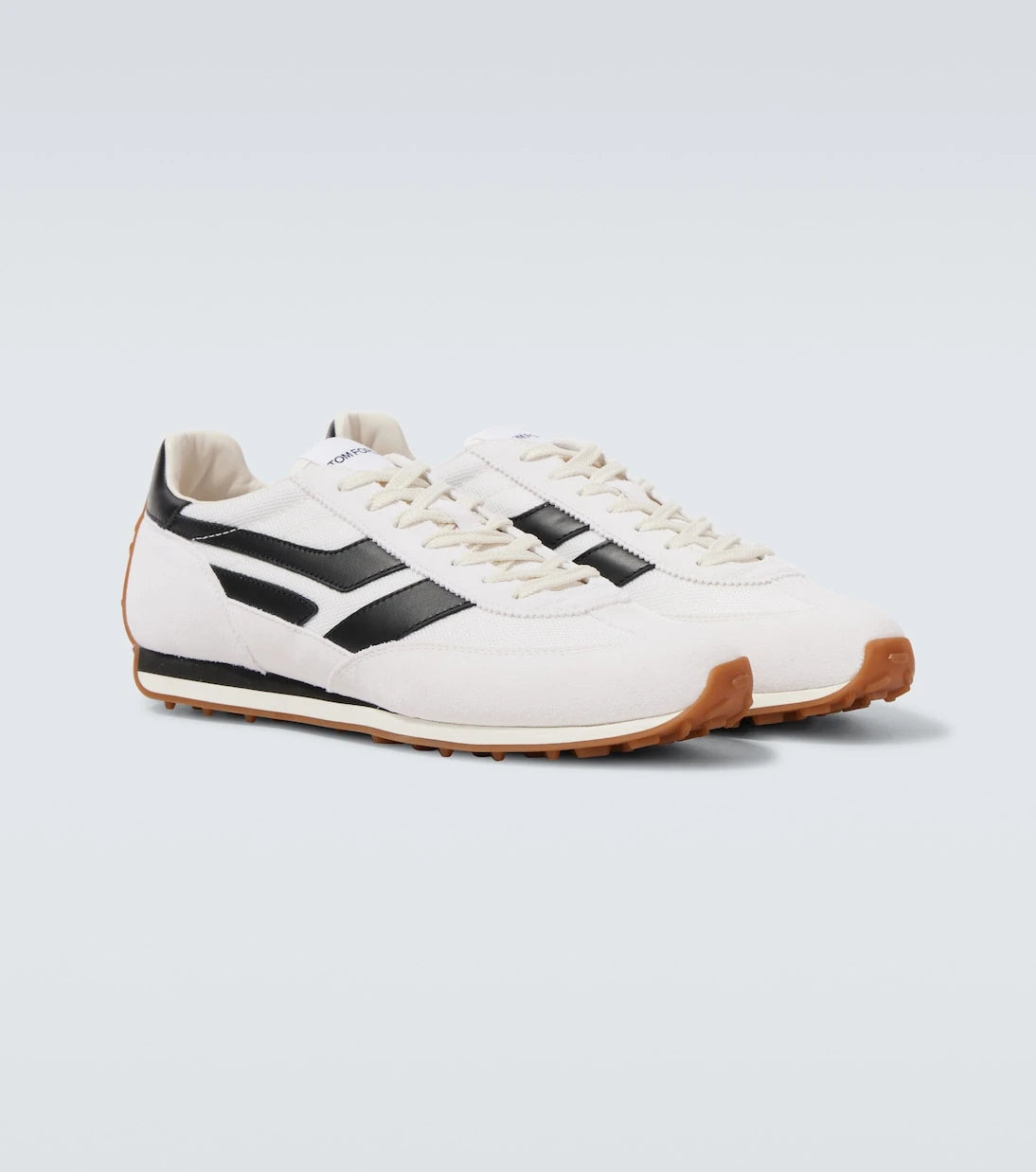 Tom Ford - Mick suede-trimmed sneakers