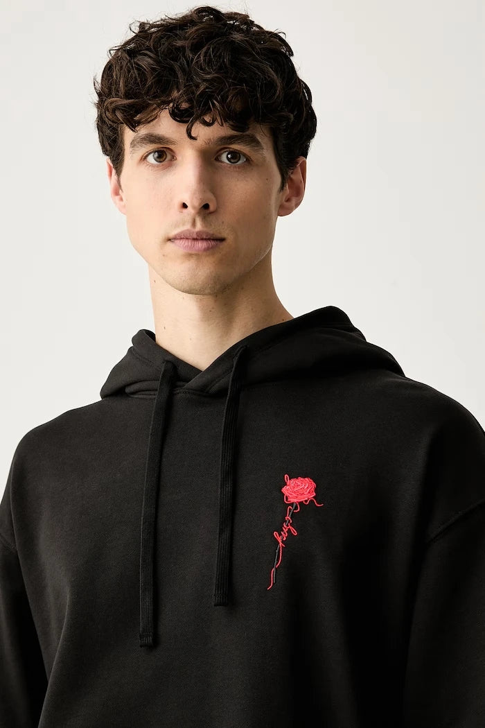 HUGO pamuk erkek kapüşonlu sweatshirt Diflowhood