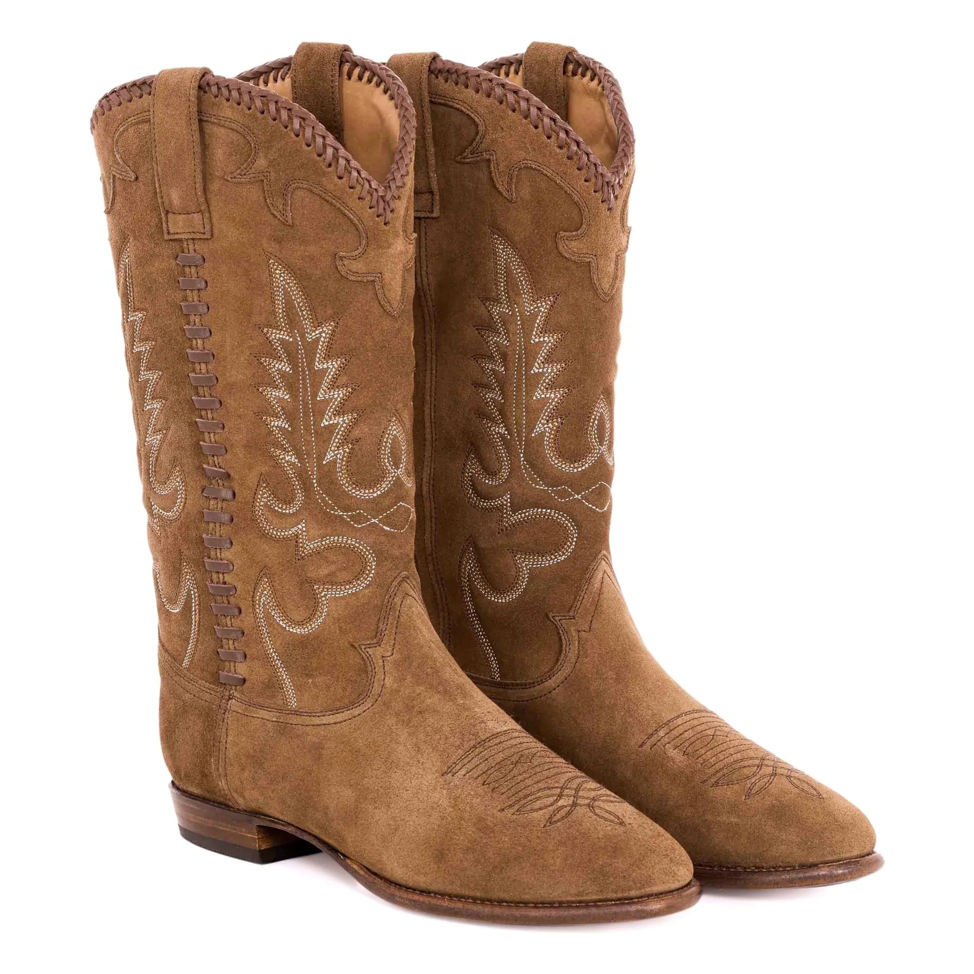 Shiloh Heritage - Midnight Western Suede Boots | Camel
