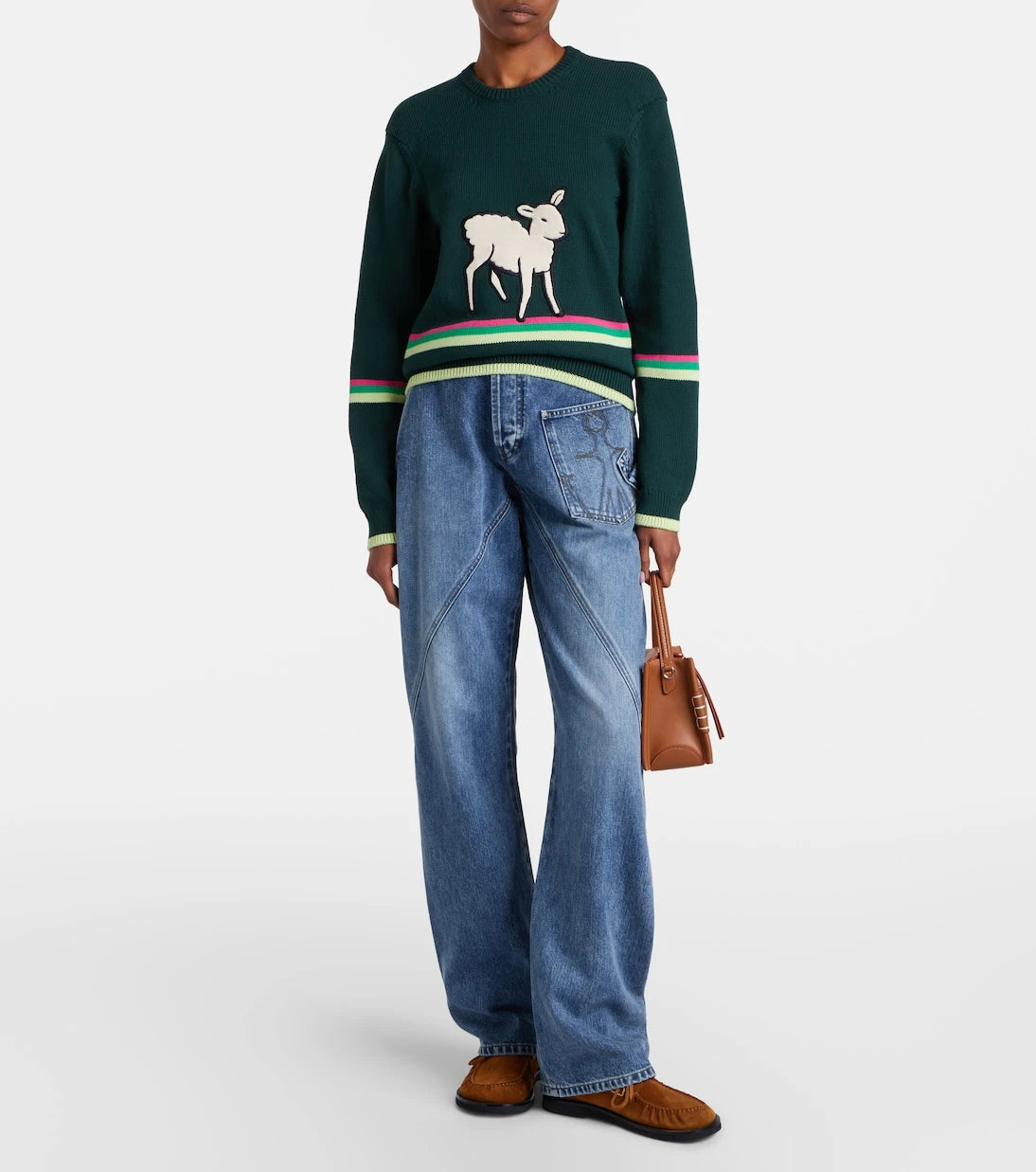 JW Anderson - Embroidered cotton sweater