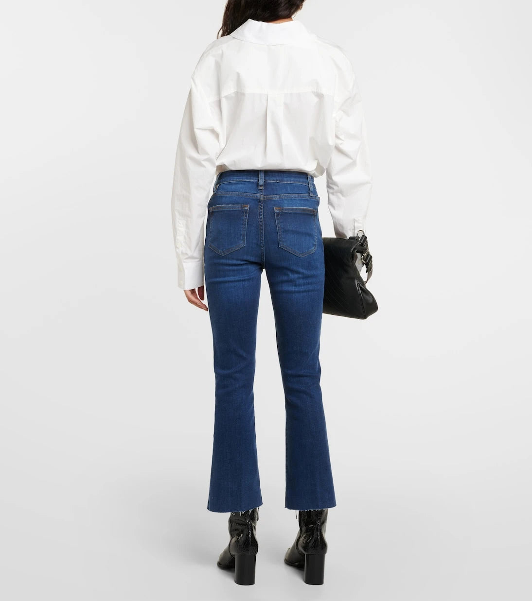 Frame - Le Crop Mini Boot mid-rise bootcut jeans