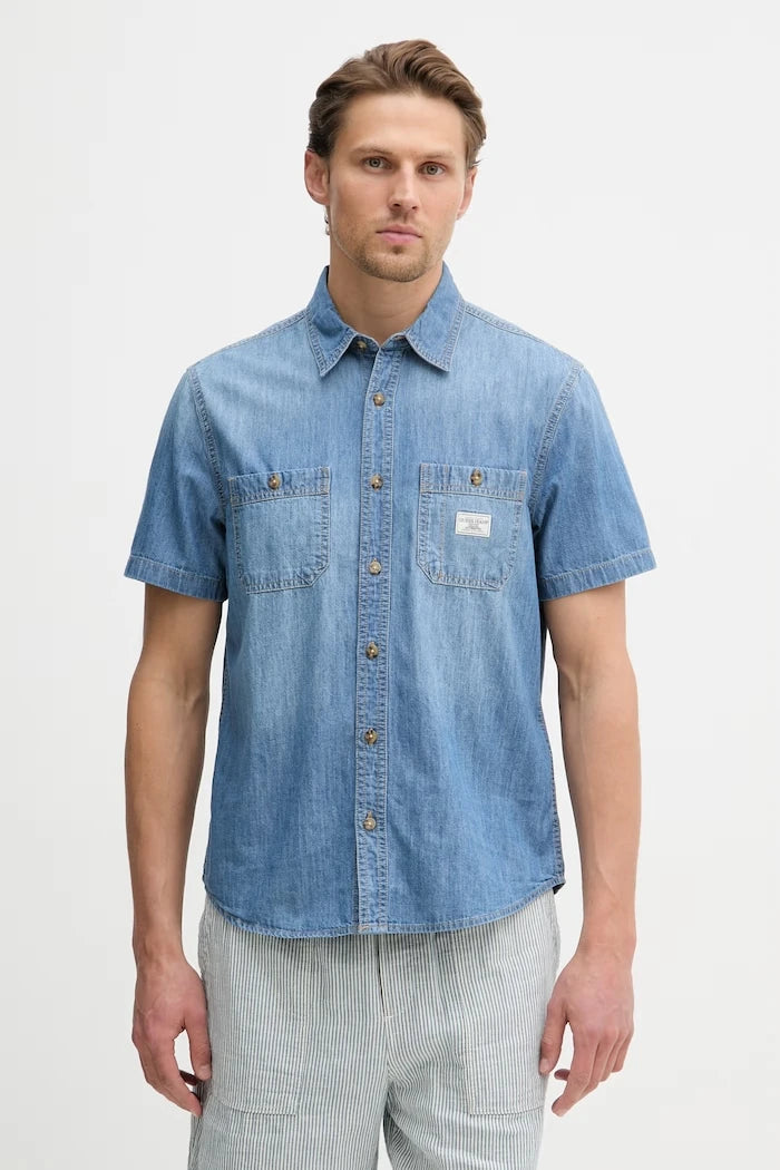 Guess Jeans риза мъжка от деним