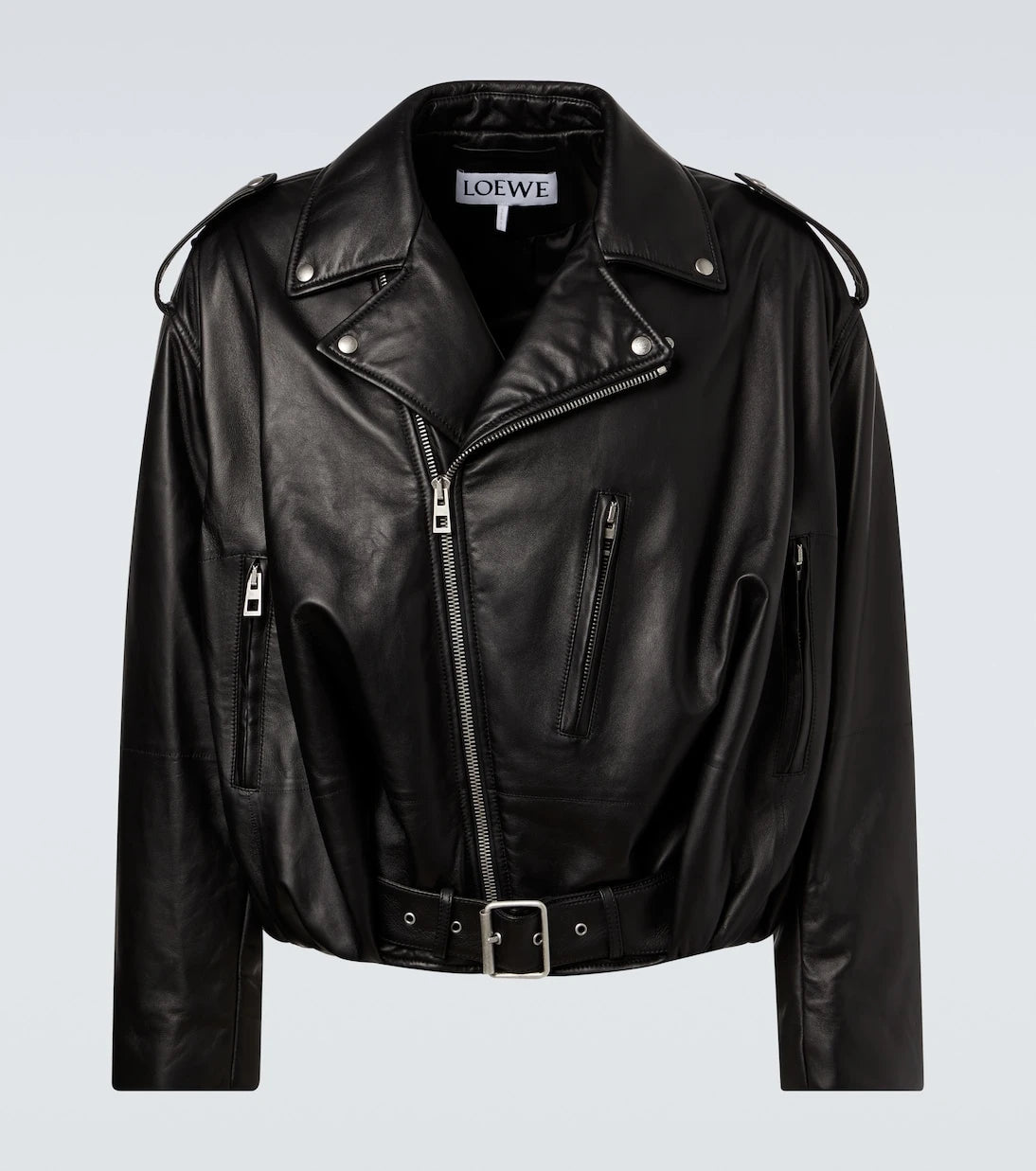 Loewe - Balloon leather biker jacket