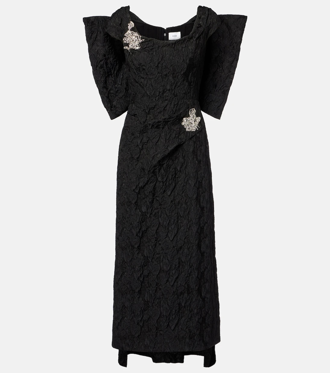 Erdem - Embroidered cloque jacquard gown