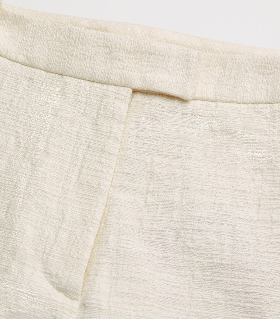 Multi Stretch-Cotton Boyfriend Bermuda Shorts