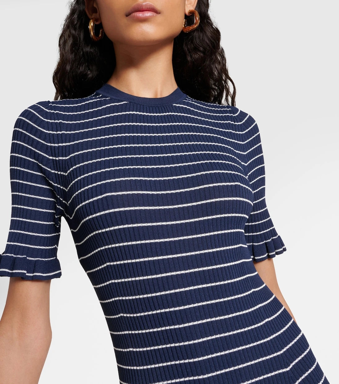 Altuzarra - Delpini striped ruffled maxi dress