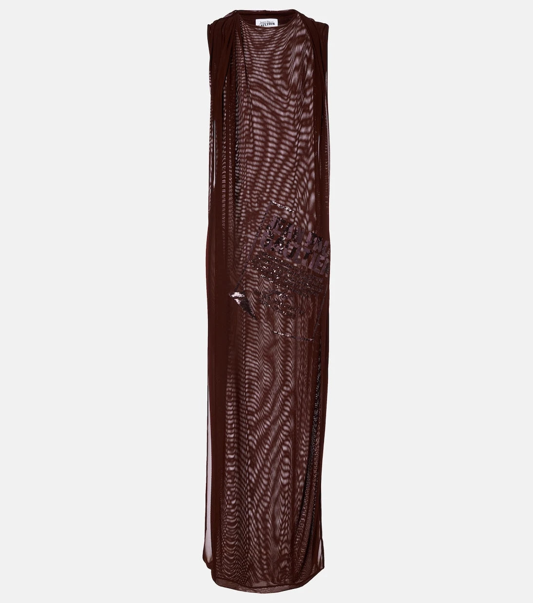 Jean Paul Gaultier - Sequined tulle maxi dress