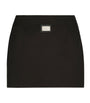 Dolce & Gabbana Multi Logo-Plaque Mini Skirt