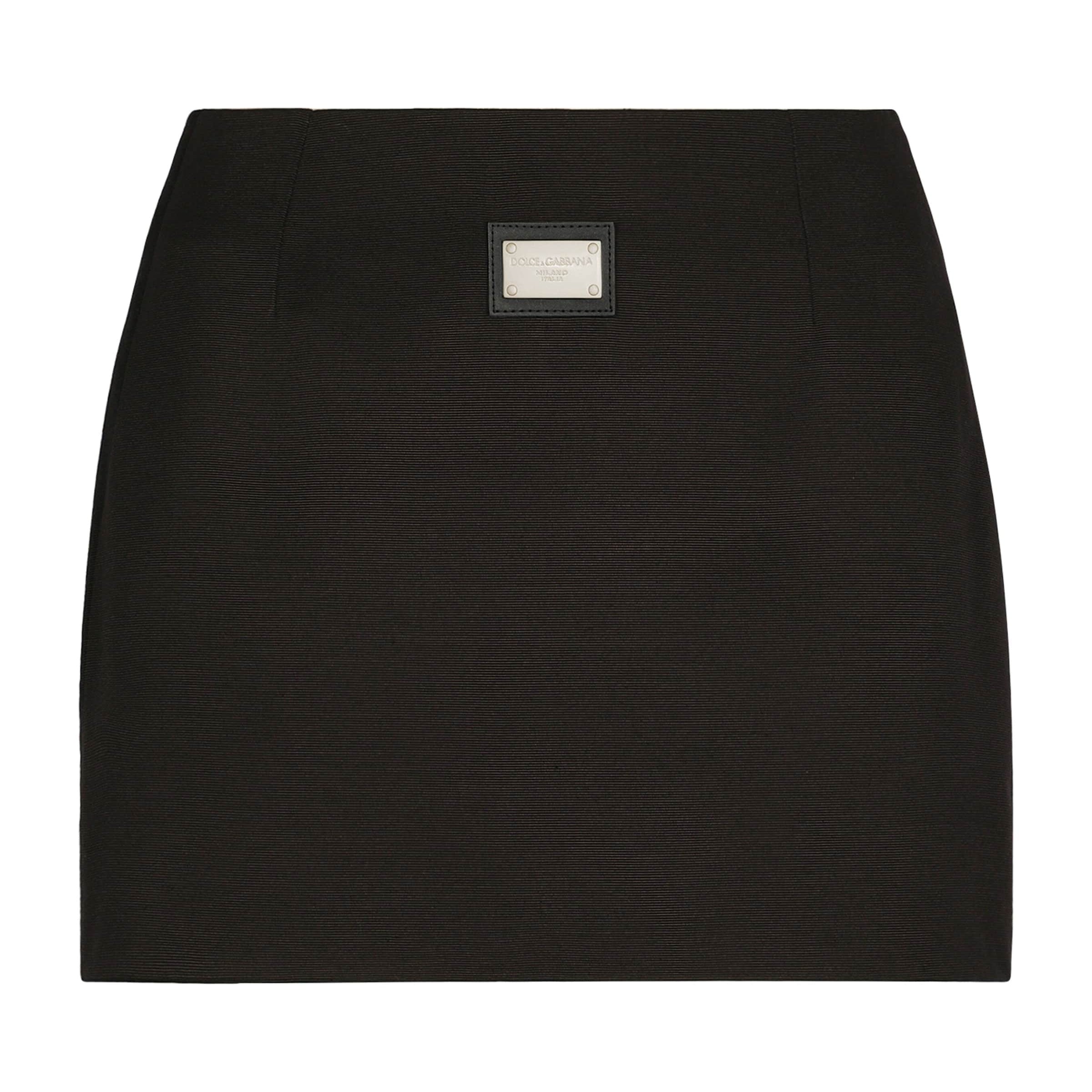 Dolce & Gabbana Multi Logo-Plaque Mini Skirt