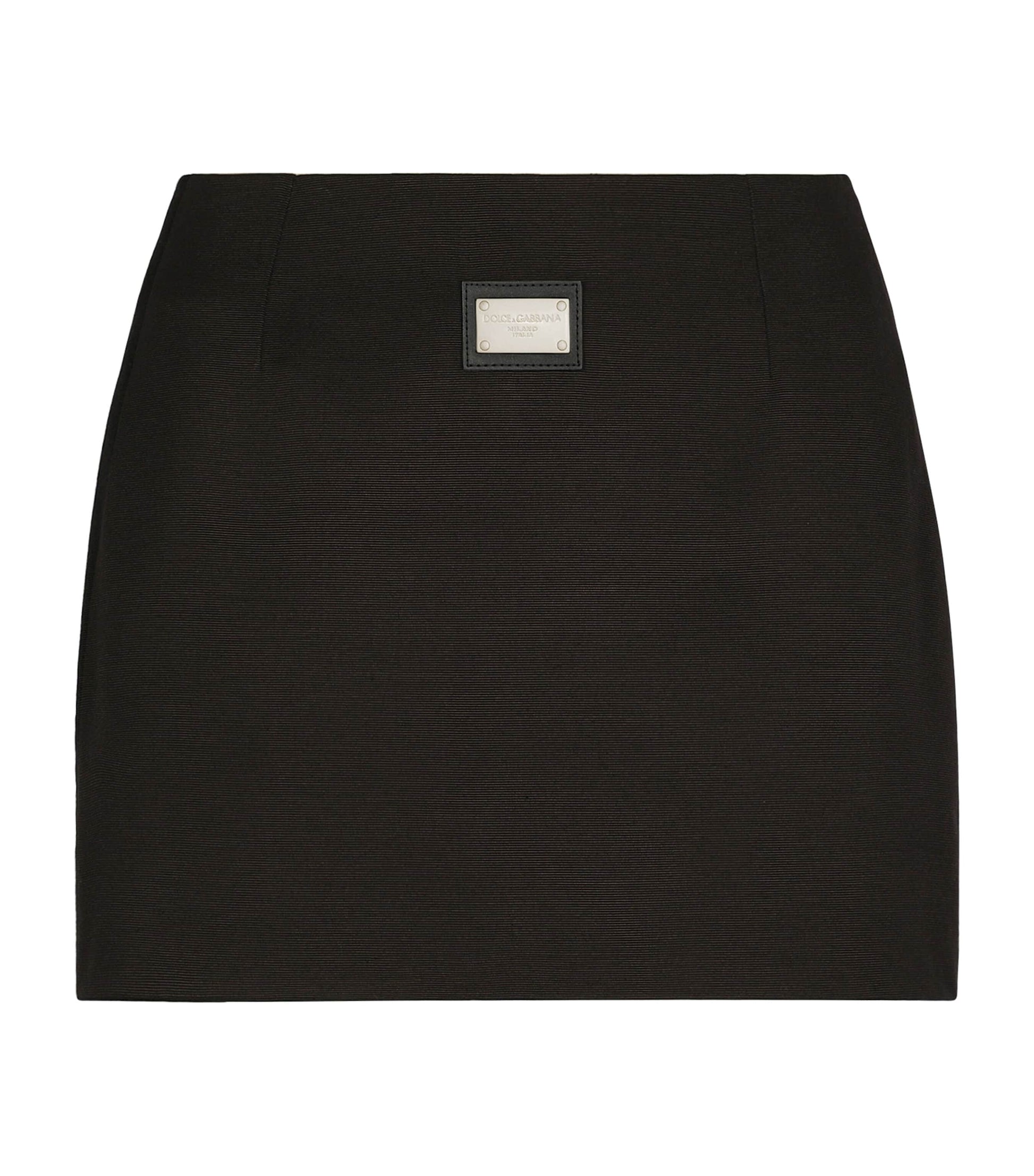 Dolce & Gabbana Multi Logo-Plaque Mini Skirt
