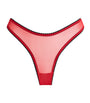 Gilda & Pearl Red Silk Pom-Pom Brief Encounter Thong