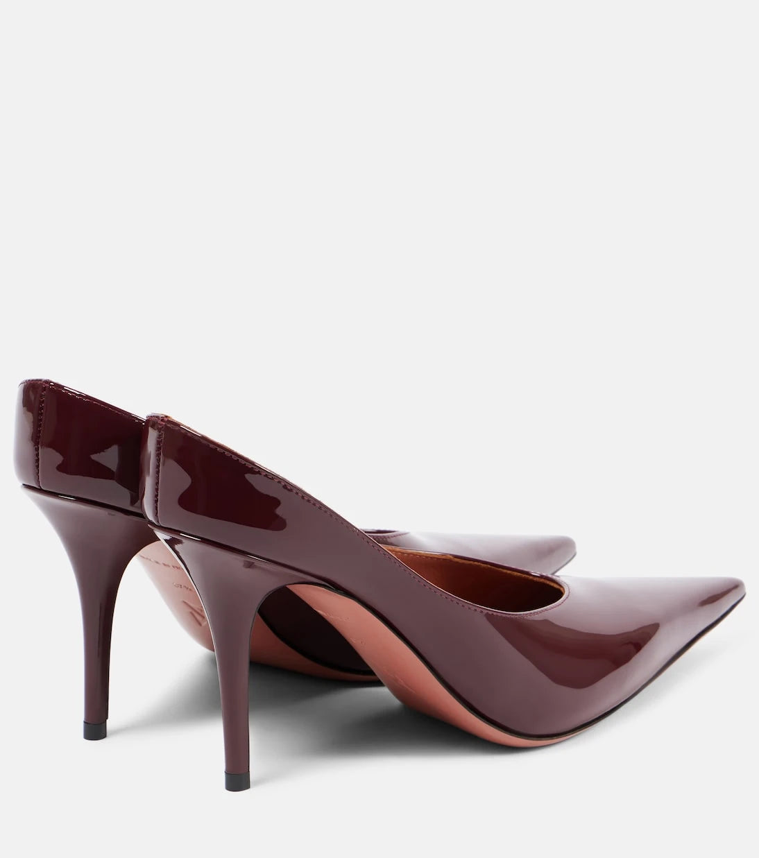 Amina Muaddi - Anok 90 patent leather mules
