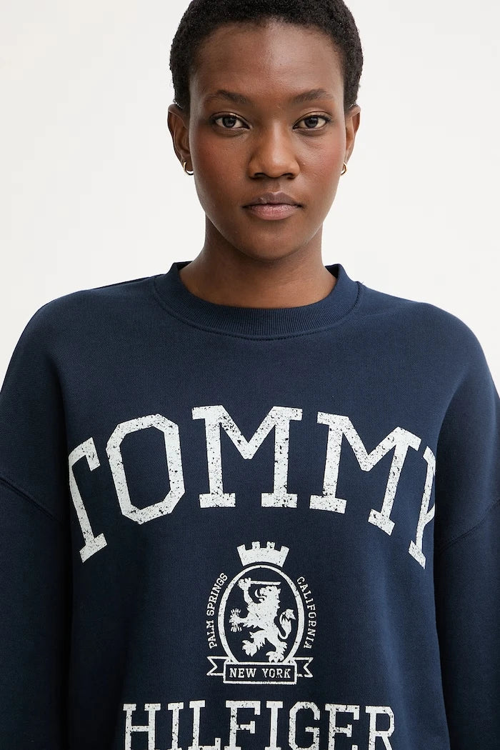 Tommy Hilfiger kadın pamuklu sweatshirt